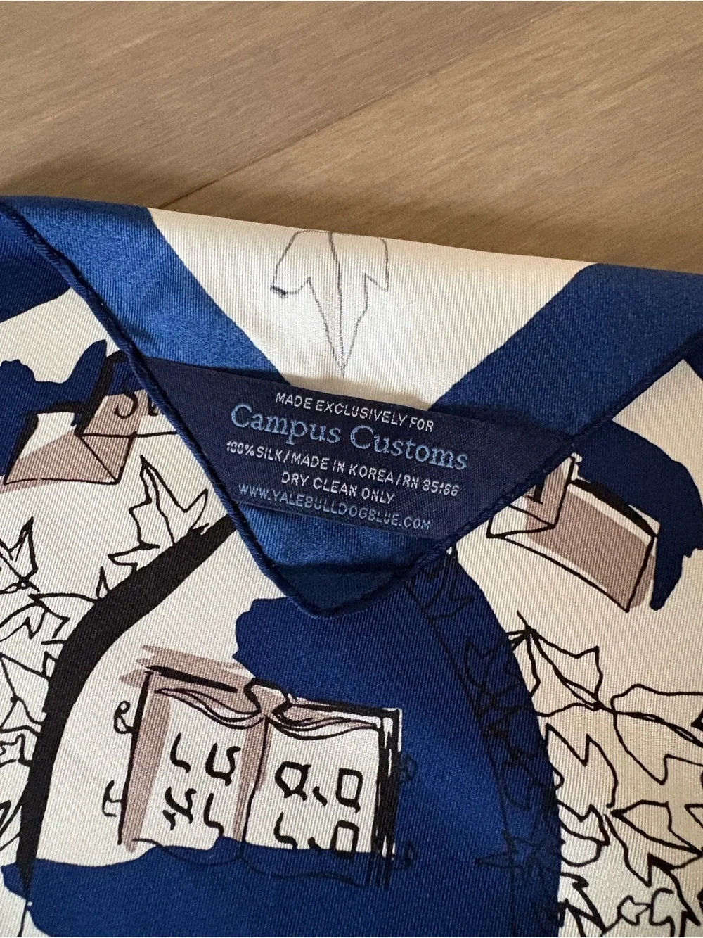 100% Silk Yale Scarf